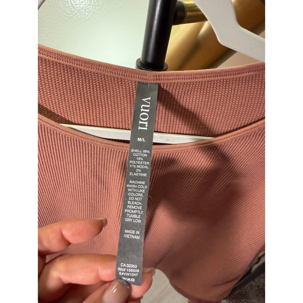 Vuori Coast tee boxy terracotta euc Med cozy post workout daywear fun athleisure - Picture 10 of 12